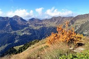 Anello dei MONTI ARETE (2227 m) e VALEGINO (2415 m) da Cambrembo di Valleve il 14 ottobre 2018 - FOTOGALLERY